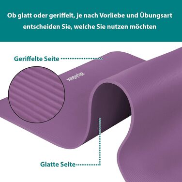 Йога мат ALPIDEX 183x60x0.8 см - нетоксична фітнес килимок з E-book, ремінком, протиковзким покриттям для гімнастики, йоги, пілатесу, фітнесу, HIIT, реабілітації (Рожевий)