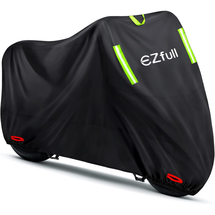 Водонепроникний чохол для мотоцикла 210D Oxford, зимовий, з отворами для замка, 245x105x125 см (Harley-Davidson, Honda, Suzuki, Kawasaki)