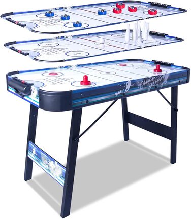 Ігровий стіл HLC 3 в 1: Аір-хокей, шафлборд, кёрлінг, боулінг – 130 см
