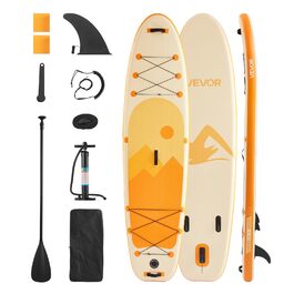 Надувний SUP-борд VEVOR Stand Up Paddle Board 323/335 см з аксесуарами: насос, весло, рюкзак, ремкомплект, кишеня для телефону. Підходить для дітей та дорослих.