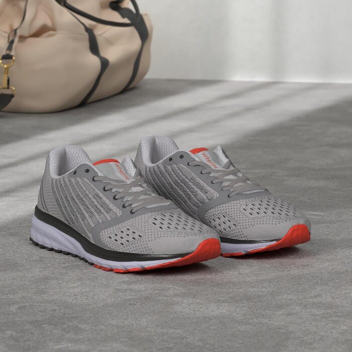 Кросівки для бігу Whitin для чоловіків та жінок, унісекс. Зручні кросівки для вулиці, ходьби. Розміри 36-47, колір: світло-сірий.