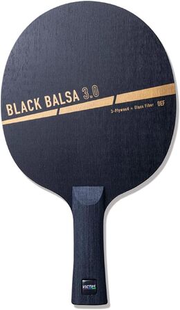 Настільна ракетка VICTAS Holz Black Balsa 3.0 для тенісу, легка дерев'яна основа