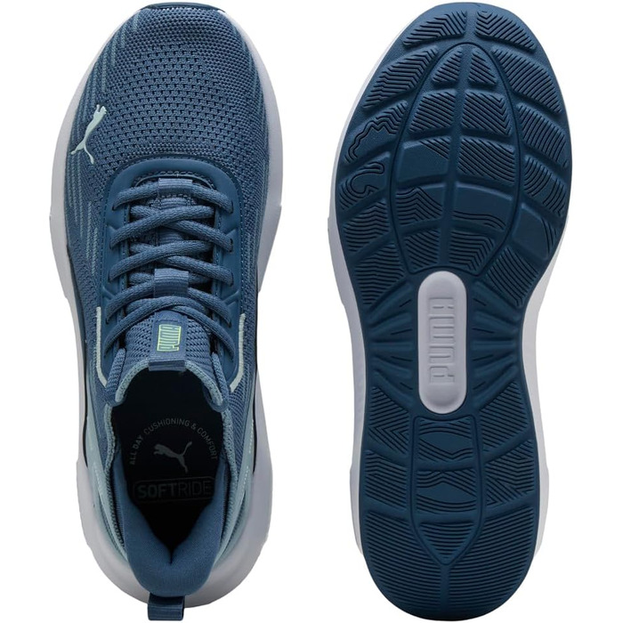 Кросівки PUMA Softride Enzo 5 Hype для міста та бігу, 38 EU, темно-синій/блакитний/світло-блакитний