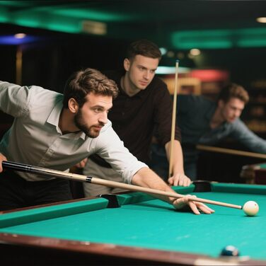 AKLOT Більярдний кий професійний з телескопічним подовженням, канадська береза, з кейсом для кия, 147 см (58''), 538-595 г (19-21oz) (Сріблястий 595 г)