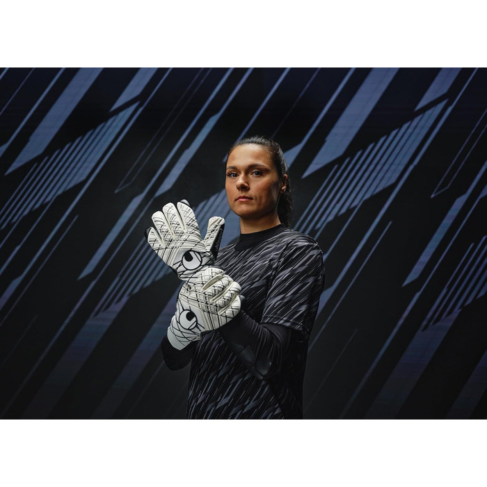 Воротарські рукавички Uhlsport Supergrip+ HN для чоловіків, професійні, латекс, чорні