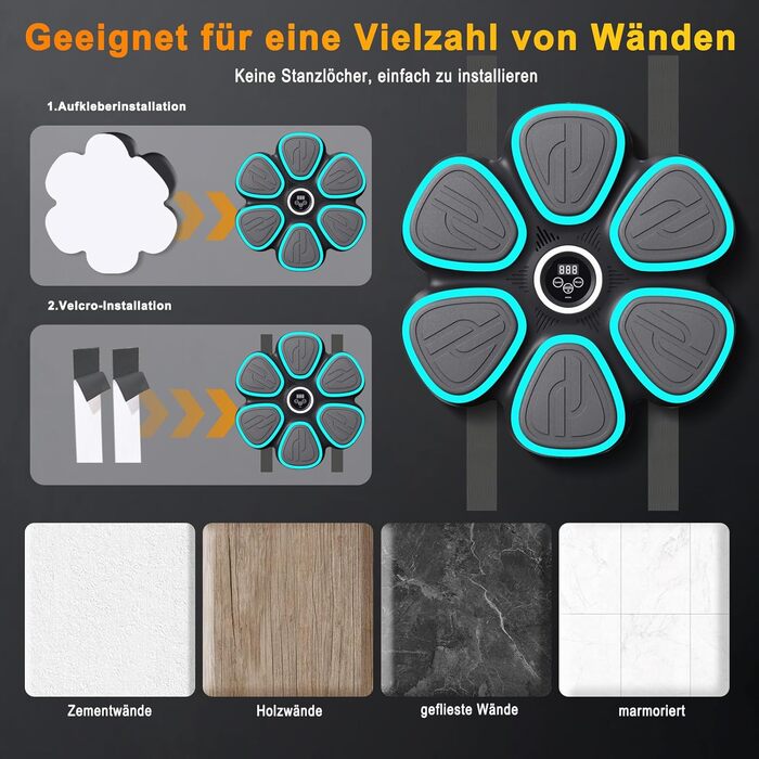 Електронна боксерська машина для дому та фітнес-залу: інтелектуальний тренажер з музикою та рукавичками