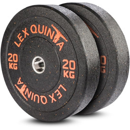Lex Quinta Blaster Plate - гумові бамперні диски 50мм, 5-25кг, помаранчеві вкраплення, безшумне падіння