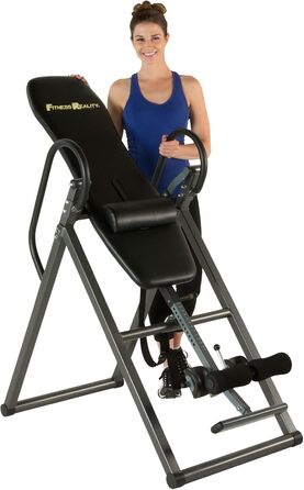 Інверсійний стіл FITNESS REALITY 790XLT з подушкою для спини, регульований для зросту до 198 см, максимальна вага користувача 136 кг, повна вертикальна інверсія до 180°