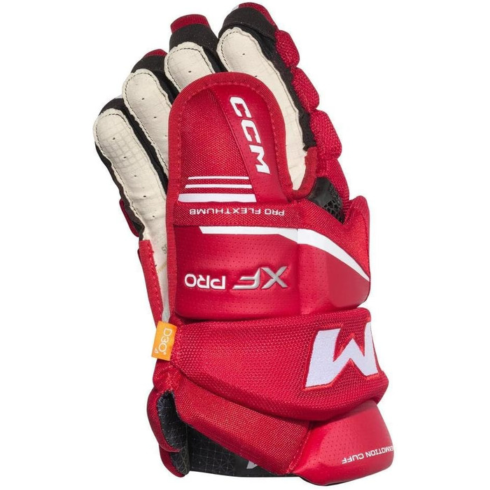 Хокейні рукавички CCM Tacks XF Pro Senior червоно-білі, 15 дюймів