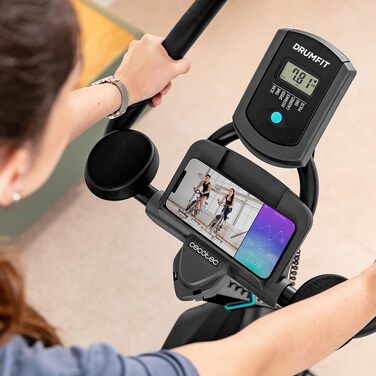 Велотренажер Cecotec DrumFit Indoor 23000 Kosmos Pro: 23 кг маховика, LCD-дисплей, чорний