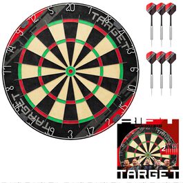 Набір дротиків Target Darts Rift: професійна сталева мішень без рамки + 2 комплекти дротиків 17г + додаток DartCounter (1 місяць)