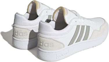 Жіночі кросівки adidas Hoops 3.0 Low Classic (44 EU, білий, металевий сірий, сірий)