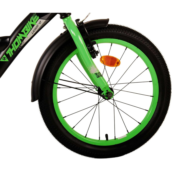 Дитячий велосипед Volare Thombike 18 дюймів для хлопчиків, чорний/зелений