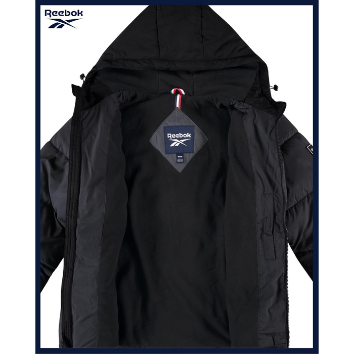 Куртка чоловіча Reebok Rbk Heavy Puffr V2, утеплювач – штучний пух, колір оливковий/листя, розмір S