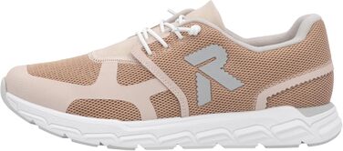 Кросівки Rieker білі жіночі повсякденні низькі, 39 EU, рожеві деталі (31)