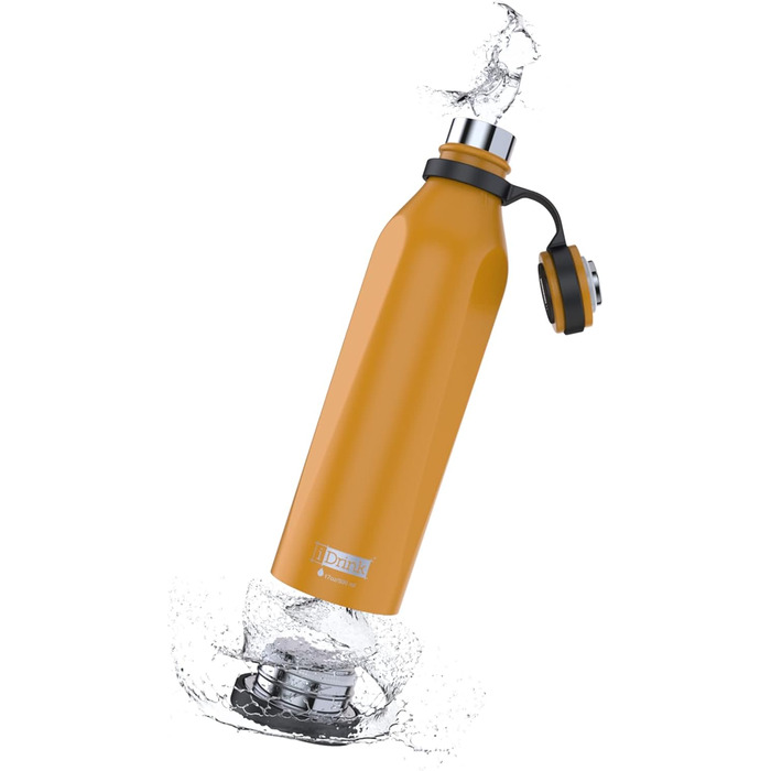 Термобутилка IDRINK® b-evo з трьома стінками, нержавіюча сталь, подвійна кришка, 500 мл