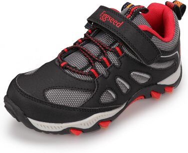 Дитячі кросівки UOVO для бігу та прогулянок, чорно-червоні, розмір 39