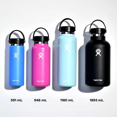 Термобутилка Hydro Flask 1180 мл (40 oz), вакуумна, нержавіюча сталь, широка горловина, герметична кришка, колір Fossil