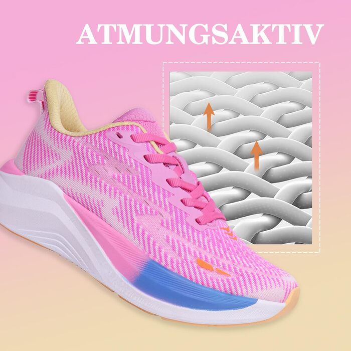 Жіночі кросівки Hawkwell Cloud Zero Active Cushion - біло-рожеві, для тенісу, ходьби, фітнесу, тренувань, зручні та дихаючі (40 EU, Фуксія)