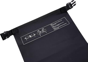 Водонепроникний мішок Cressi Dry Bag 10 LT для дайвінгу, плавання, риболовлі, каякінгу, кемпінгу та сноубордингу, чорний (без блискавки)