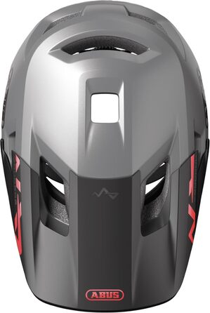 Дитячий велосипедний шолом ABUS YouDrop, сріблястий, розмір S (48-55 см), для дітей та підлітків, для катання містом і по бездоріжжю, з отвором для хвоста