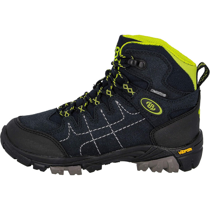 Черевики трекінгові дитячі Brütting Mount Shasta Hi, 39 EU, блакитно-лимонні