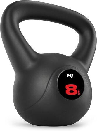 Кетлбел Hop-Sport 8 кг: пластиковий, для всього тіла, з ергономічними ручками, обладнання для домашнього фітнесу