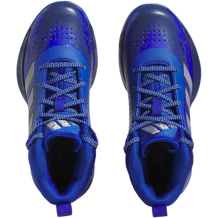 Кросівки баскетбольні adidas Cross Em Up 5 Wide для дітей та дорослих (38 EU, Team Royal Blue Silver Met Victory Blue)