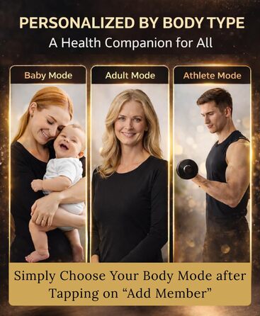 Розумні ваги Homerz Smart Scale Pro: біометричний аналізатор складу тіла з WiFi та Bluetooth, вимірювання ІМТ, жиру та м'язів, чорний, Large