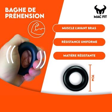 MAC FIT Handtrainer з регулюванням ваги 5-60 кг – для зміцнення рук, пальців, передпліччя. Підходить для реабілітації, альпінізму, силових тренувань, зняття стресу