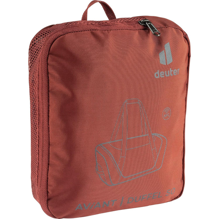 Сумка Deuter AViANT Duffel 50 л спортивна дорожня, червоно-синя