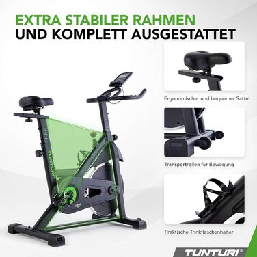 Велотренажер Tunturi Cardio Fit S20 Sprinter - З низьким порогом входу, Bluetooth, ручне регулювання опору