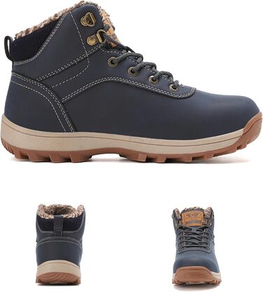 Зимові черевики Arrigo Bello для жінок та чоловіків, утеплені, непромокаючі, антиковзаючі, синього кольору, розмір 36-46