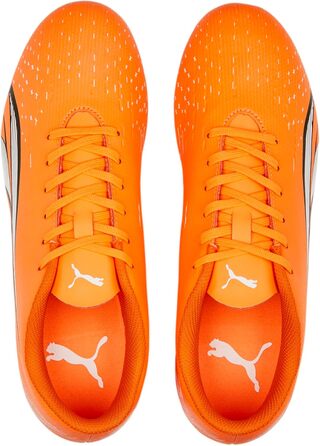 Жіночі футбольні бутси PUMA Ultra Play FG/AG, розмір 40 EU, кольори: Ultra Orange, Puma White, Blue Glimmer