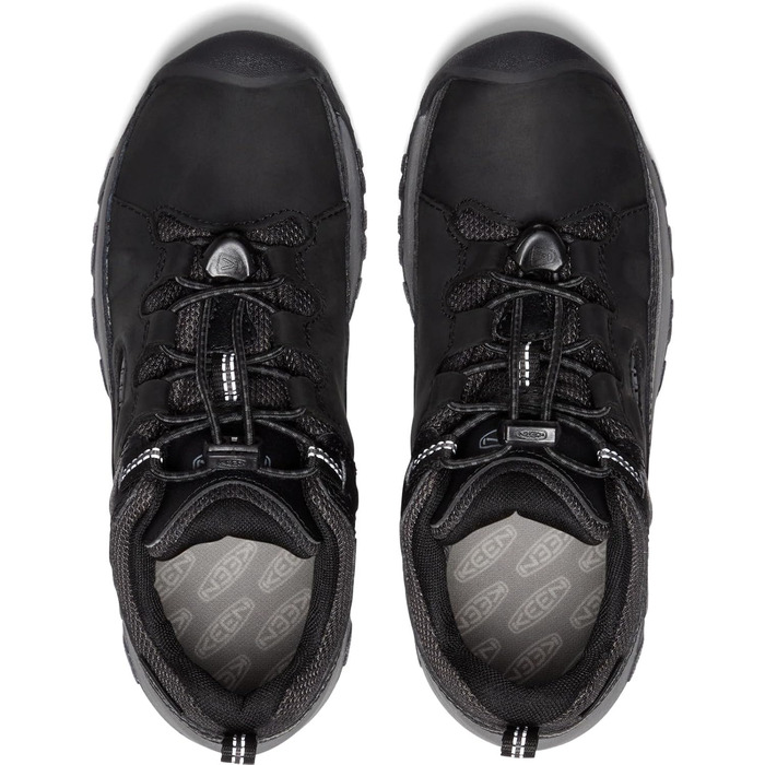 KEEN Targhee Low - водонепроникні трекінгові черевики для дітей (32/33 EU, Black Steel Grey)