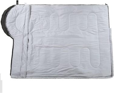 Спальний мішок SOULOUT 3-4 сезони - водонепроникний, легкий, 220x83 см, сірий, блискавка зліва