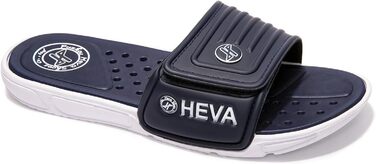 HEVA Шльпанці чоловічі літні сандалі (43 EU, Navy White 01)