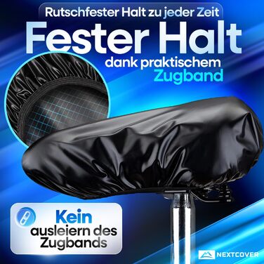 Водонепроникний чохол на сидіння велосипеда Nextcover® 2 шт. I Захист від дощу I Чорний