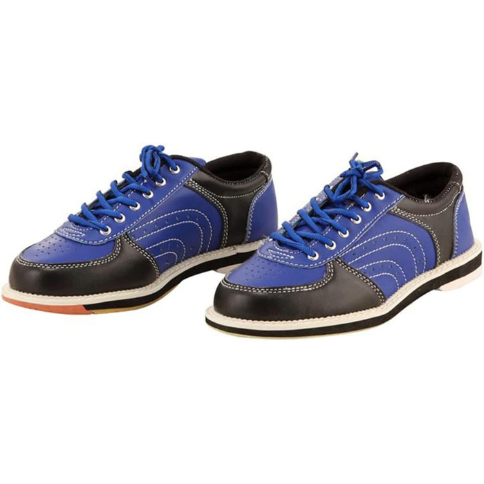 Жіночі дитячі дорослі боулінгові туфлі з шкіри, дихаючі, унісекс (41 EU, Blue Blau)