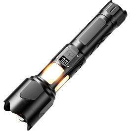 Ліхтар LED KZK 500000 Люмен, Потужний, Zoom, 360° COB, IP67 Водостійкий, 7 Режимів, для Кемпінгу, Риболовлі, Аварійних Ситуацій, на Відкритому Повітрі
