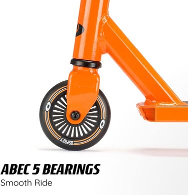 Самокат трюковий Osprey Stunt Pro 360° для дітей та дорослих, з підшипниками ABEC 5, помаранчевий