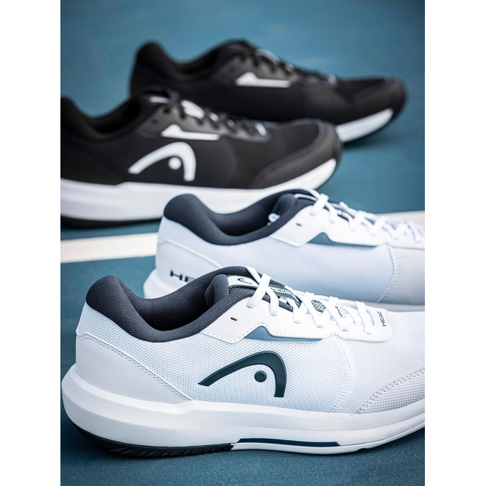 Чоловічі тенісні кросівки Head Revolt Court 5.0, 42.5 EU, білий/блакитний