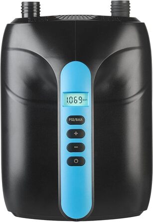 Електрична повітряна помпа для SUP-дошок та човнів AGT, 500 л/хв, з 6 насадками, для надувних човнів та SUP