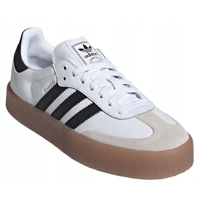 Жіночі кросівки adidas Sambae JI1349 білі, шкіряні, 38 2/3