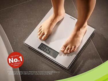 Цифрова вага Soehnle Style Sense Connect 100 з Bluetooth, LCD-дисплеєм, підключенням до додатку, максимальна вага 180 кг