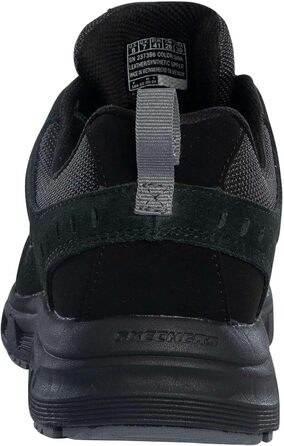 Чоловічі кросівки Skechers Oak Canyon Consistent Winne Hands Free Slip-in, чорний замш, сині вставки