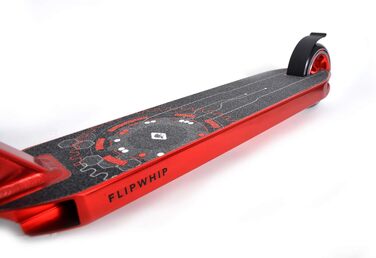 Трюковий самокат Schildkröt Flipwhip, преміум, HIC-компресія, алюмінієві диски, 110 мм поліуретанові колеса, металік червоний