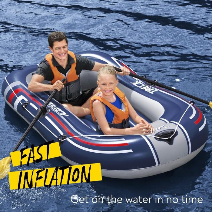 Надувний човен Bestway Hydro-Force Treck X1 228x121 см для 2 осіб з веслами