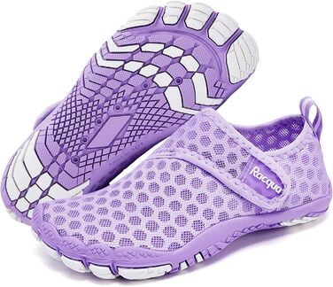 Racqua дитячі шкарпетки-тапочки для плавання та басейну, дихаючі, розмір 28-37, фіолетовий