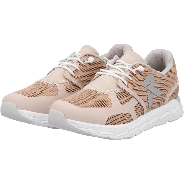 Кросівки Rieker білі жіночі повсякденні низькі, 39 EU, рожеві деталі (31)